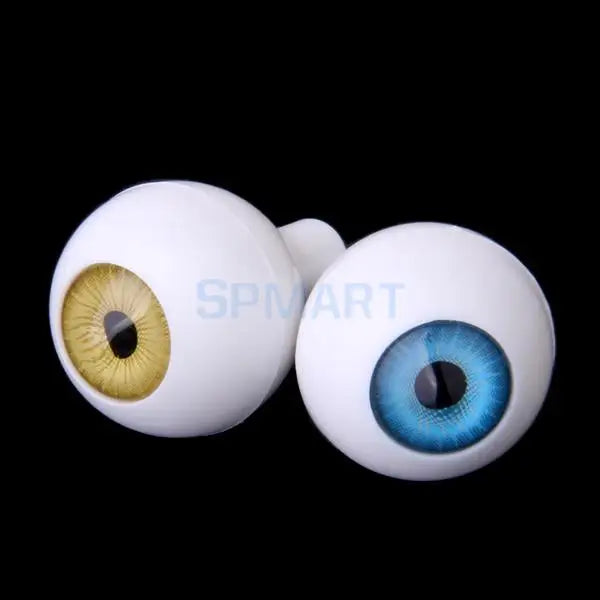 8 PCs Round Acrylic Doll Eyes Eyeballs Halloween Props 22mm