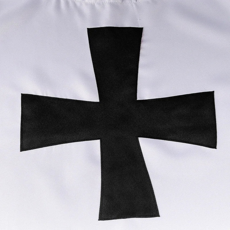 Color Cosplayer Medieval Knights Templar Tunic Cosplay Costumes Renaissance Surcoat Warrior Outfit Renaissance Black Cloak Top