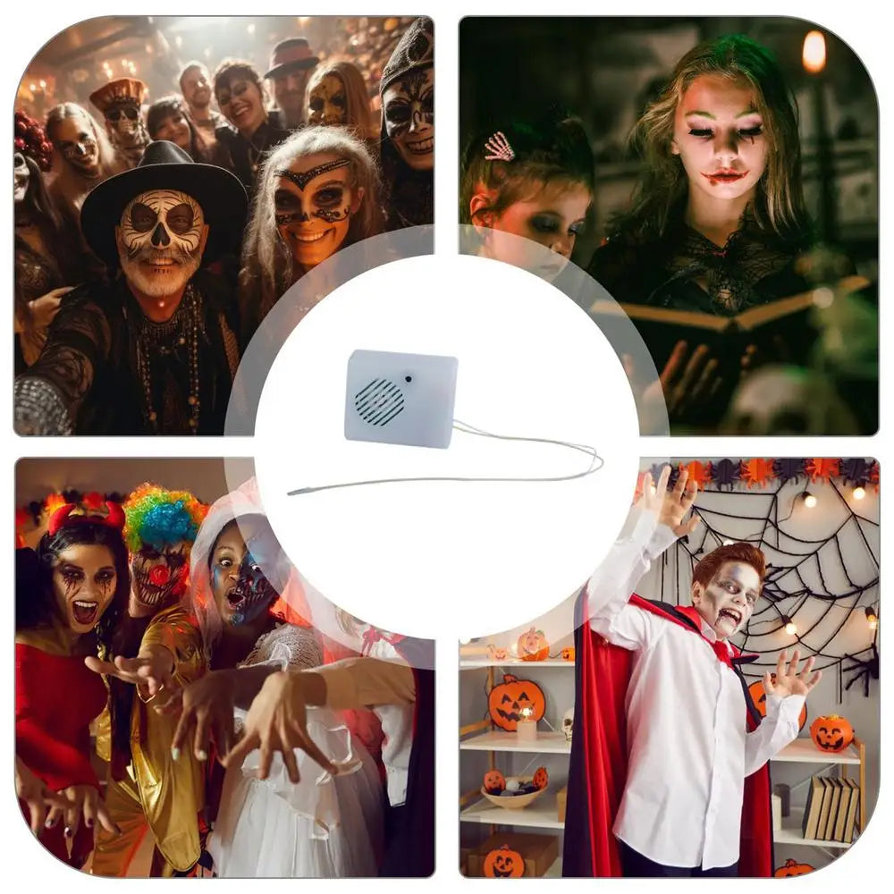 Sound Sensor Halloween Scream Speaker Horror Screaming Tricky Voice-activated Props Scary Sound Sensor For Party Decoration