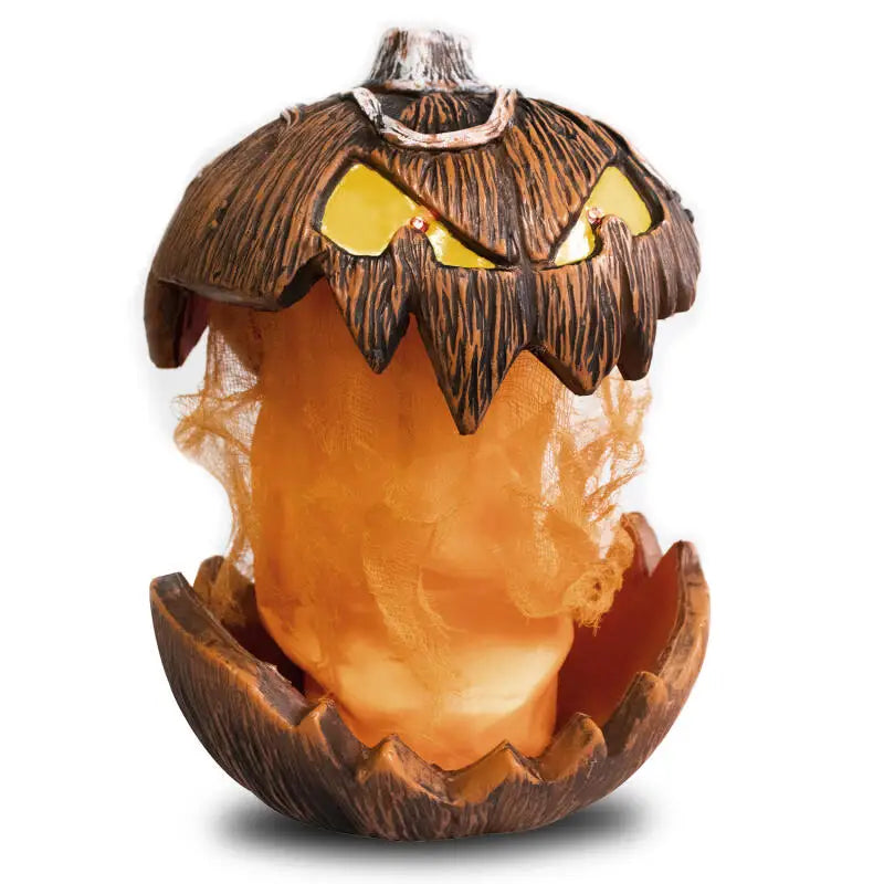 Unique LED Devil Pumpkin Lantern Halloween Evil Pumpkin Lamp Flashing Ghost Lighting Festival Halloween Party Decoration
