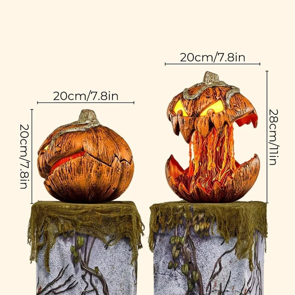 Halloween House Props Party Supplies Scary Pumpkin Lighting Decoration Horror Party Garden Yard Decor Outdoor Haunted Ornament