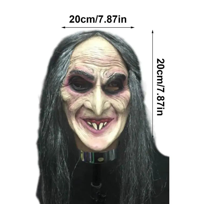 Scary Props Spoof Horror Horror Mask Masquerade Zombie Masks Halloween Decoration Halloween Face Cover Lightweight Tricky Toy