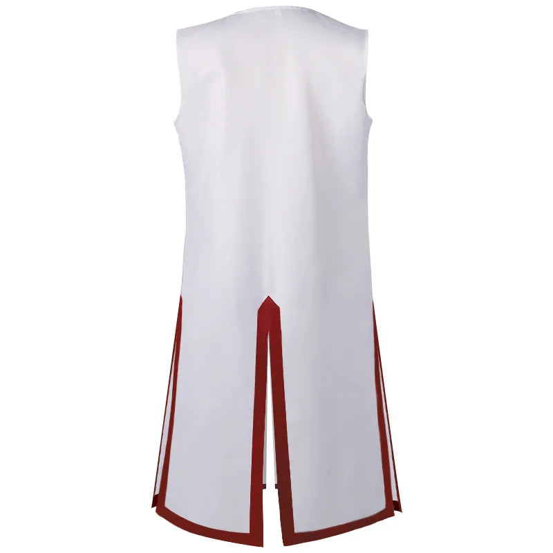 Color Cosplayer Medieval Knights Templar Tunic Cosplay Costumes Renaissance Surcoat Warrior Outfit Renaissance Black Cloak Top