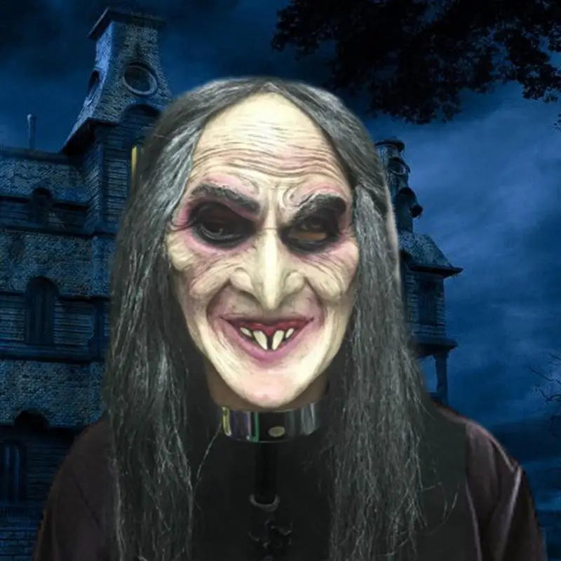 Scary Props Spoof Horror Horror Mask Masquerade Zombie Masks Halloween Decoration Halloween Face Cover Lightweight Tricky Toy