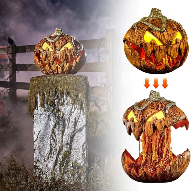 Halloween House Props Party Supplies Scary Pumpkin Lighting Decoration Horror Party Garden Yard Decor Outdoor Haunted Ornament