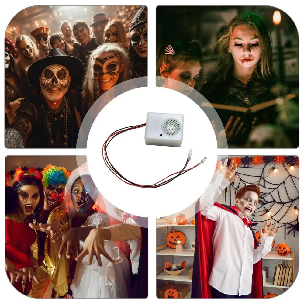 Sound Sensor Halloween Scream Speaker Horror Screaming Tricky Voice-activated Props Scary Sound Sensor For Party Decoration