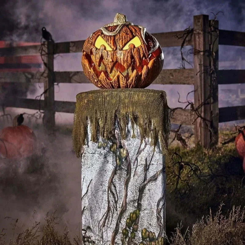 Halloween House Props Party Supplies Scary Pumpkin Lighting Decoration Horror Party Garden Yard Decor Outdoor Haunted Ornament