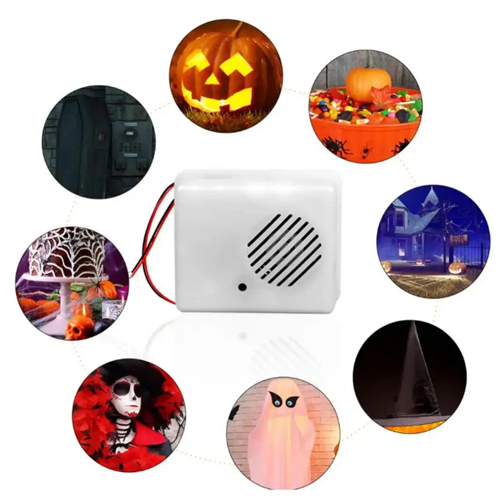 Sound Sensor Halloween Scream Speaker Horror Screaming Tricky Voice-activated Props Scary Sound Sensor For Party Decoration