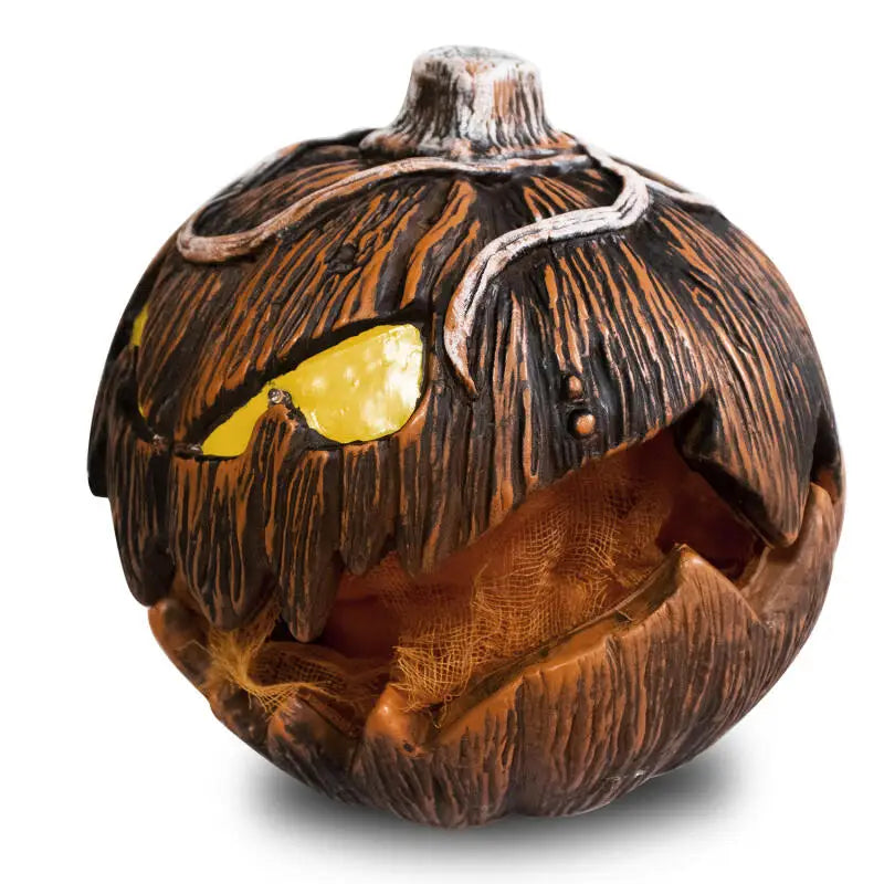 Unique LED Devil Pumpkin Lantern Halloween Evil Pumpkin Lamp Flashing Ghost Lighting Festival Halloween Party Decoration