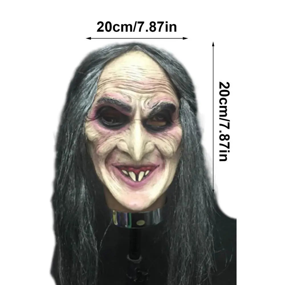 Scary Props Spoof Horror Horror Mask Masquerade Zombie Masks Halloween Decoration Halloween Face Cover Lightweight Tricky Toy