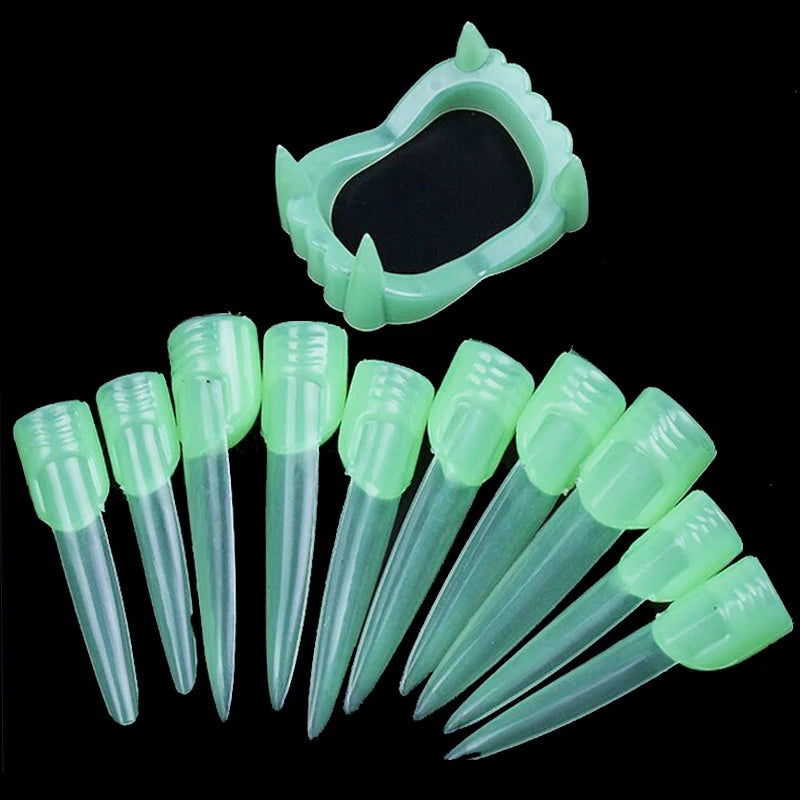 Halloween Fake Vampire Teeth Party Decoration For Kids Plastic False Vampire Teeth Costume Halloween Theme Cosplay Toy Supplies