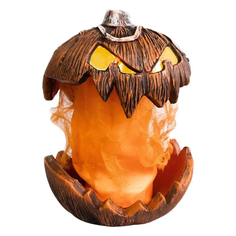 Unique LED Devil Pumpkin Lantern Halloween Evil Pumpkin Lamp Flashing Ghost Lighting Festival Halloween Party Decoration