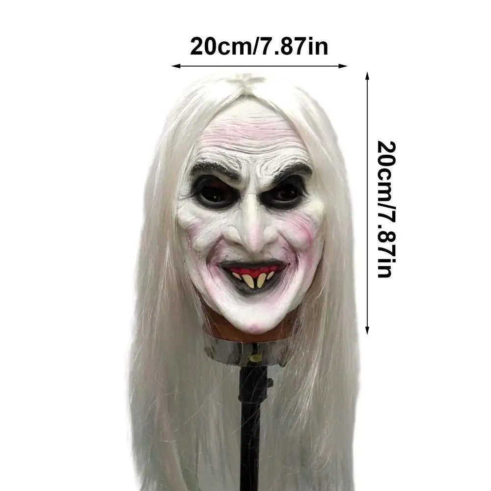 Scary Props Spoof Horror Horror Mask Masquerade Zombie Masks Halloween Decoration Halloween Face Cover Lightweight Tricky Toy