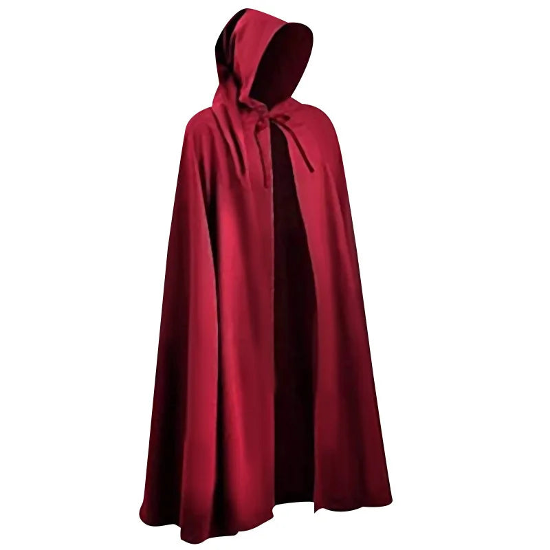 Plus Size Men Medieval Cosplay Robes Templar Knight Crusader Surcoat Long Sleeve Short Tops Reenactment Costume