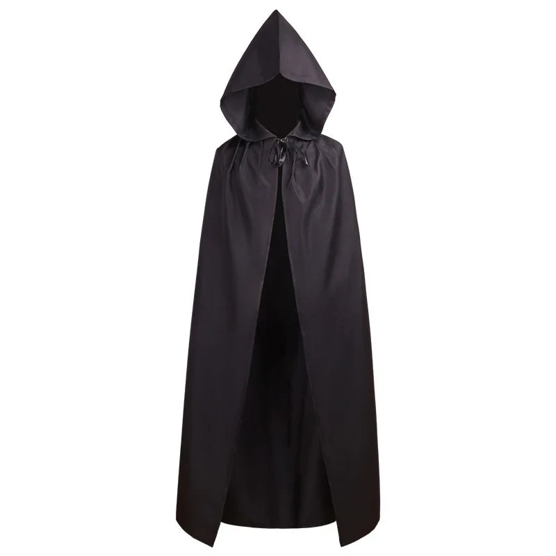 Mens Medieval Crusader Knights Templar Tunic Costumes Renaissance Halloween Surcoat Warrior Black Plague Cloak Cosplay Top S-3XL