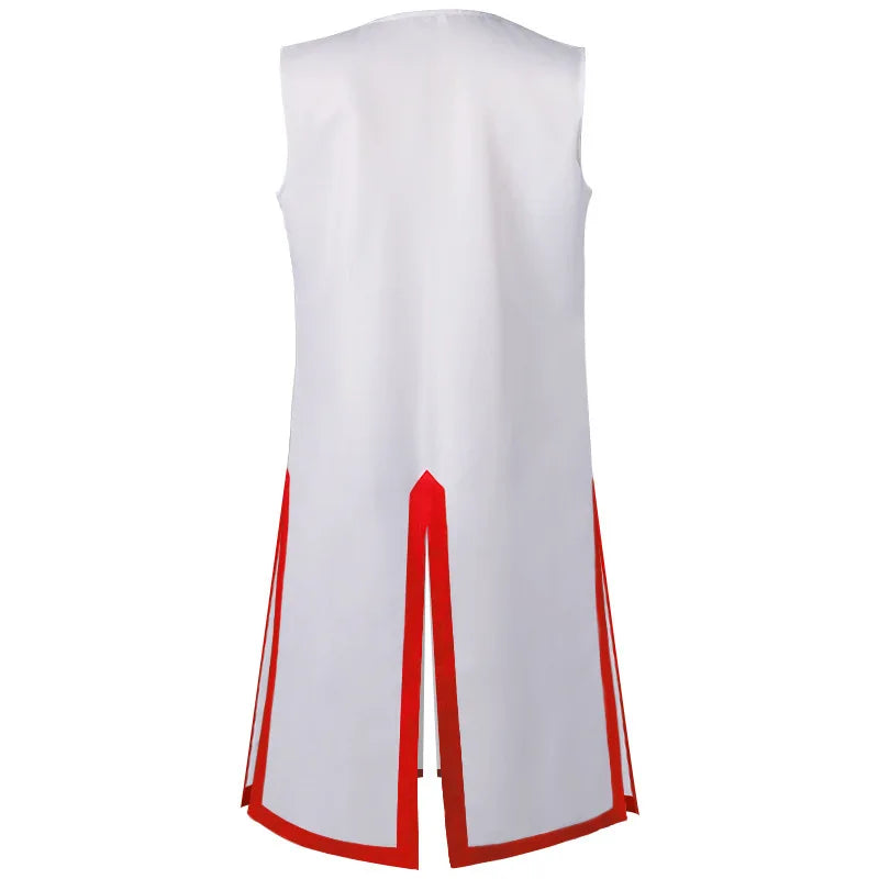 Color Cosplayer Medieval Knights Templar Tunic Cosplay Costumes Renaissance Surcoat Warrior Outfit Renaissance Black Cloak Top